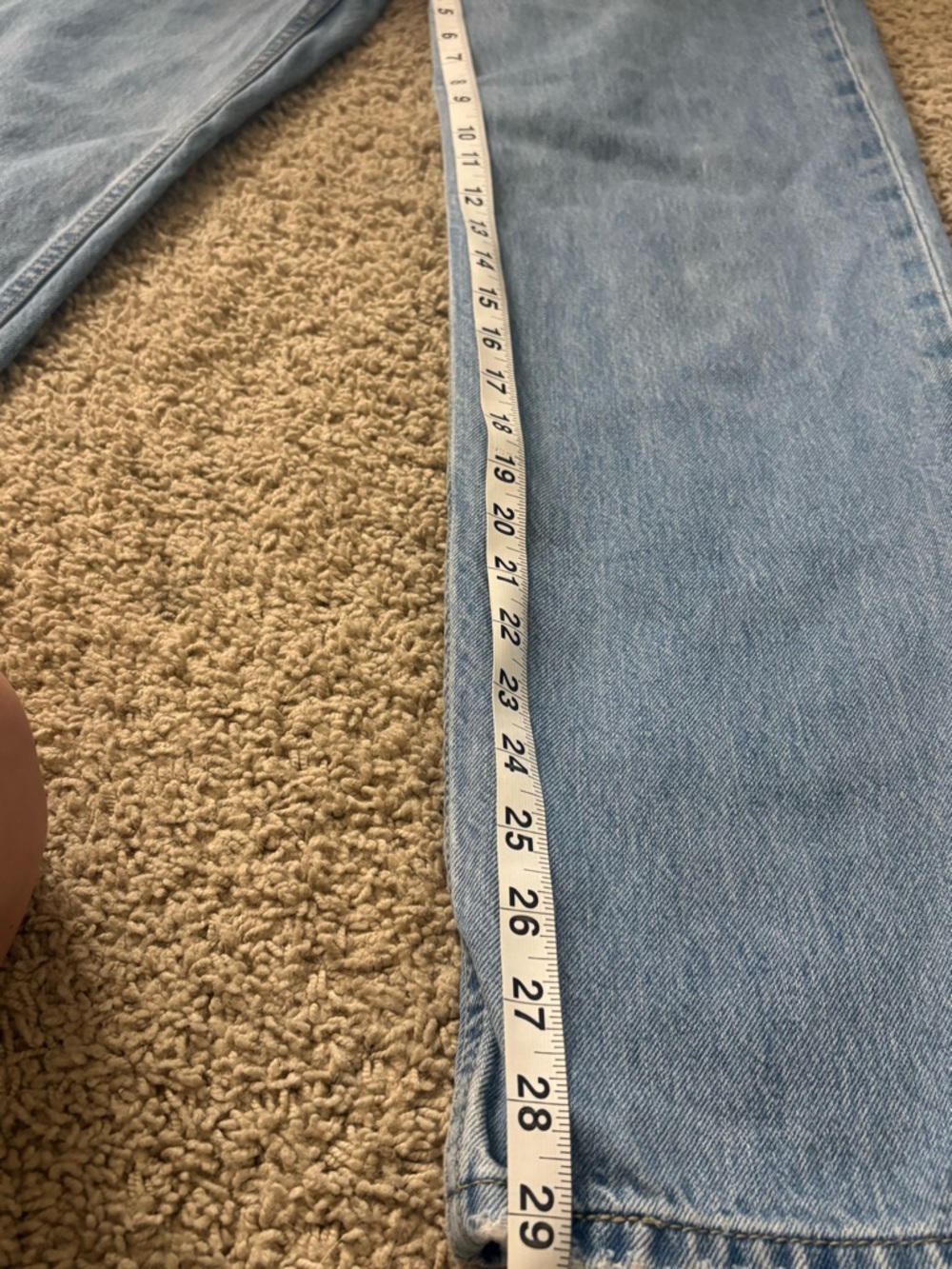 Levi’s Low Pro Straight Jeans | Size 27 | Light Wash | Straight Leg - Picture 8 of 9
